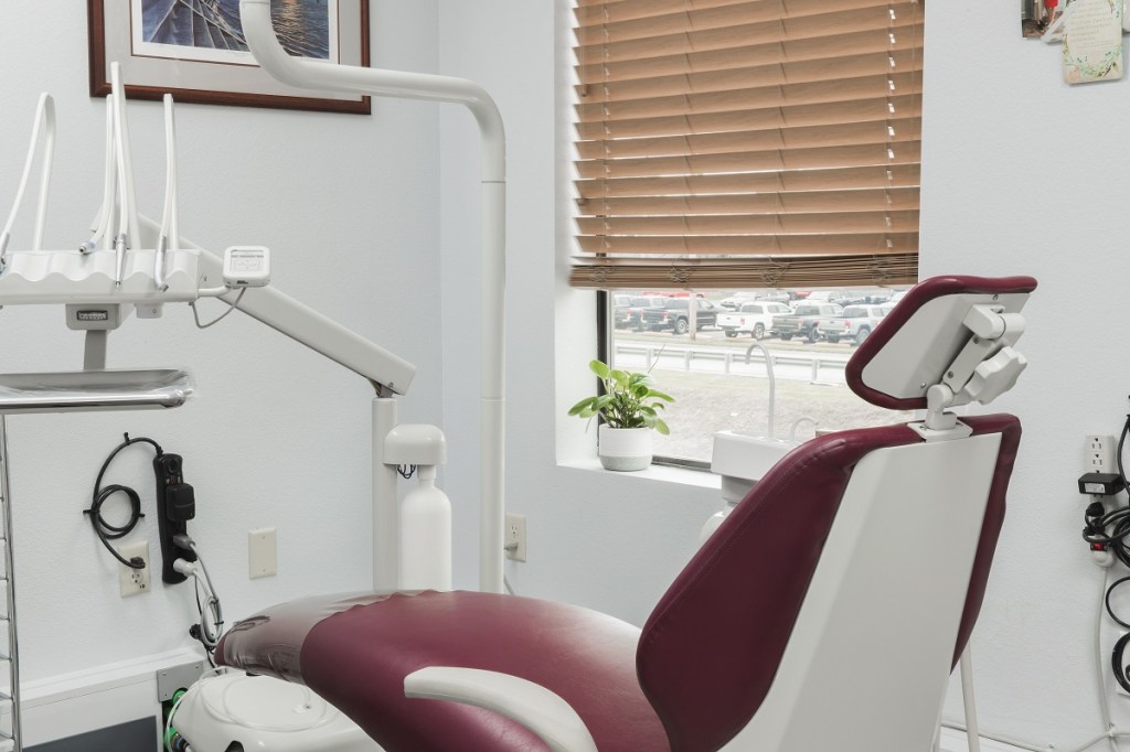 close up of the dental chair