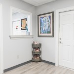 art and doorway of the office