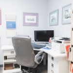 front desk and files